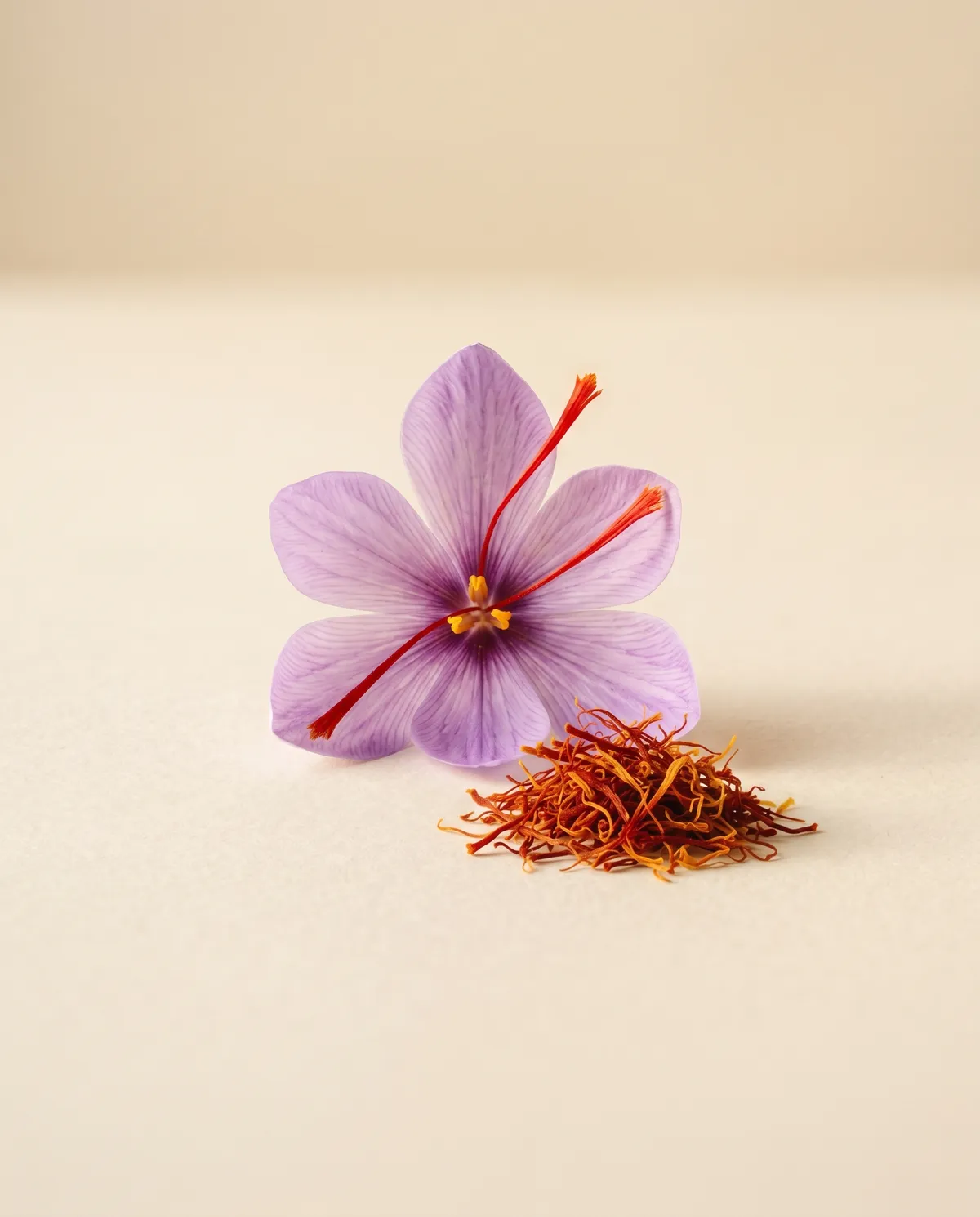 Saffron crocus and threads